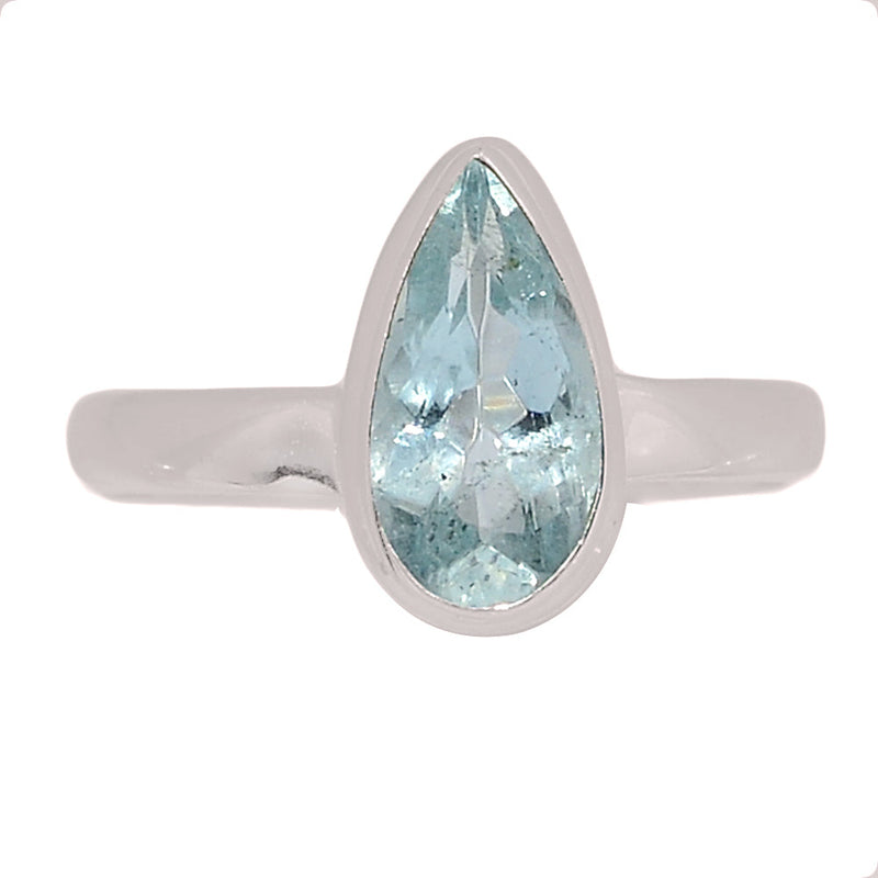 Aquamarine Faceted Ring - AQFR2179
