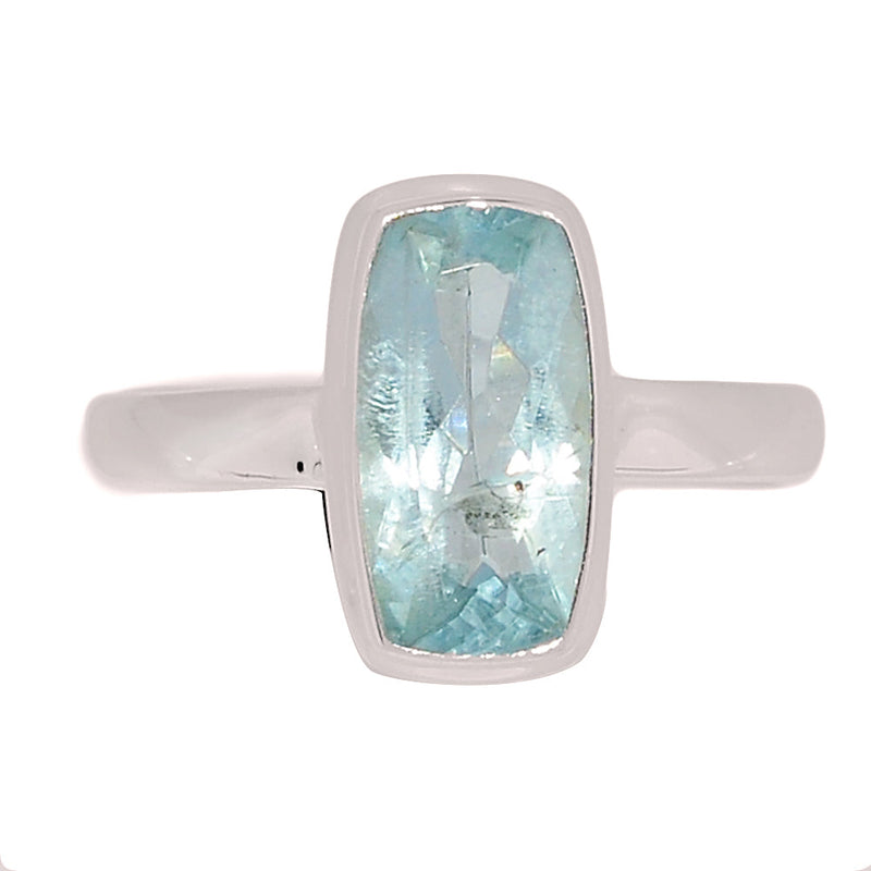 Aquamarine Faceted Ring - AQFR2188