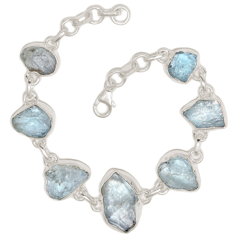 8.2" Aquamarine Rough Bracelets - AQRB90