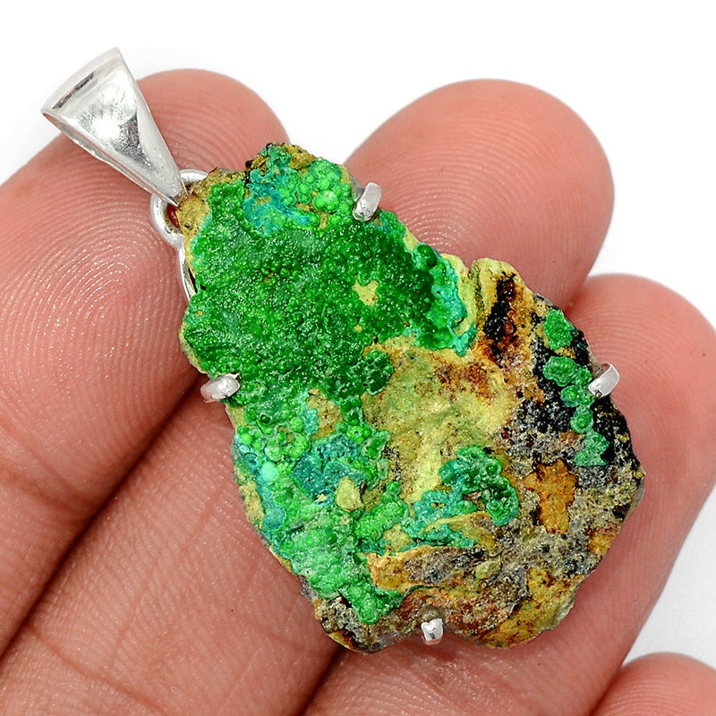 1.7" Claw - Atacamite Rough Pendants - ATMP36