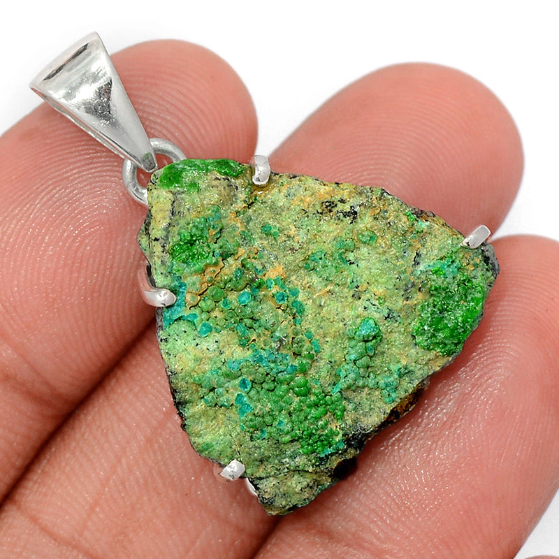 1.5" Claw - Atacamite Rough Pendants - ATMP37
