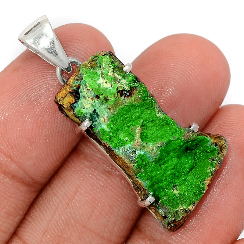 1.6" Claw - Atacamite Rough Pendants - ATMP38