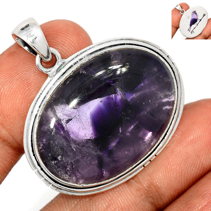 1.5" Bird - Atomic Amethyst Star Pendants - ATSP646