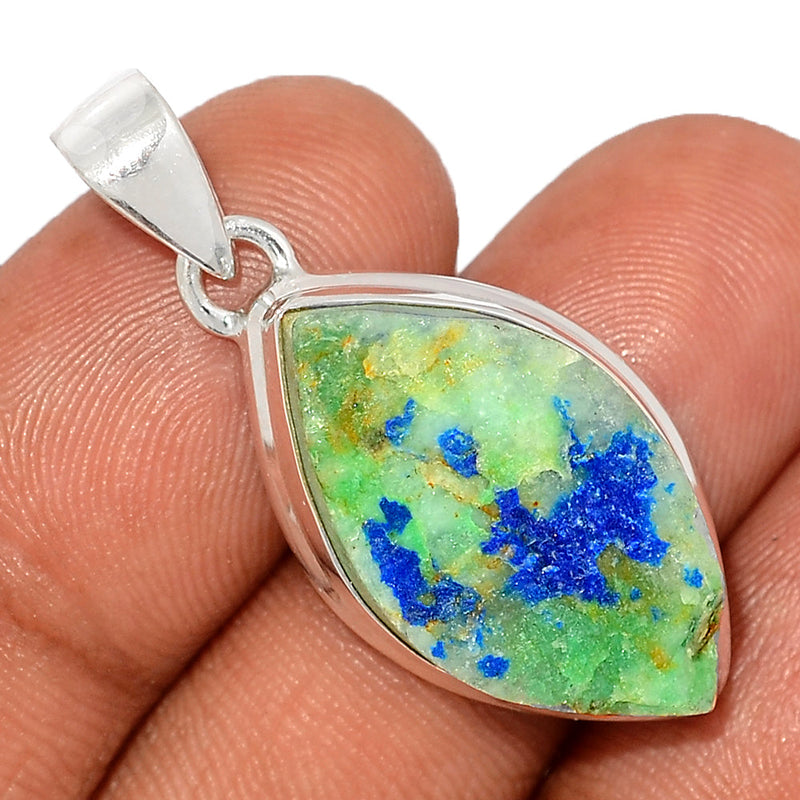 1.5" Azurite Druzy Pendants - AZDP441