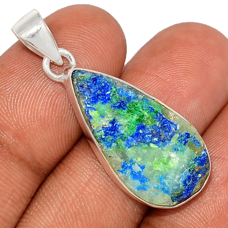 1.5" Azurite Druzy Pendants - AZDP451