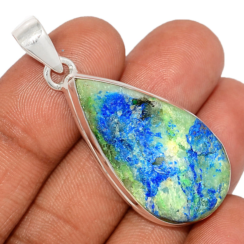 2" Azurite Druzy Pendants - AZDP453