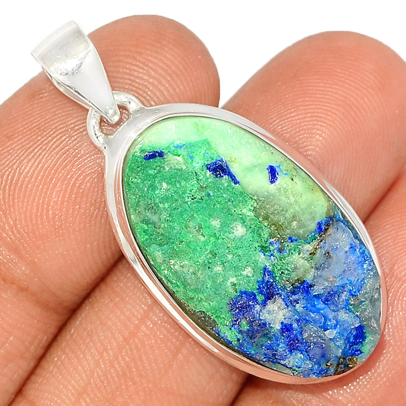 1.6" Azurite Druzy Pendants - AZDP461