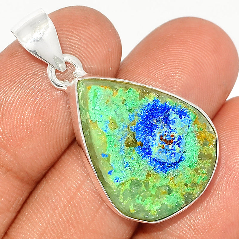 1.5" Azurite Druzy Pendants - AZDP467