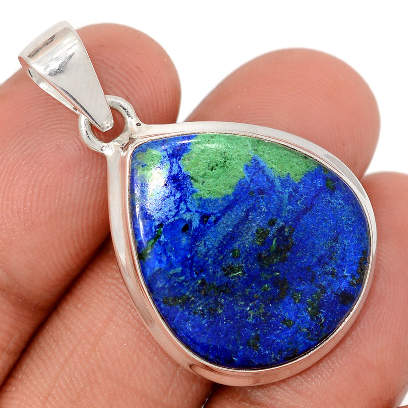 1.5" Azurite In Malachite Pendants - AZUP903