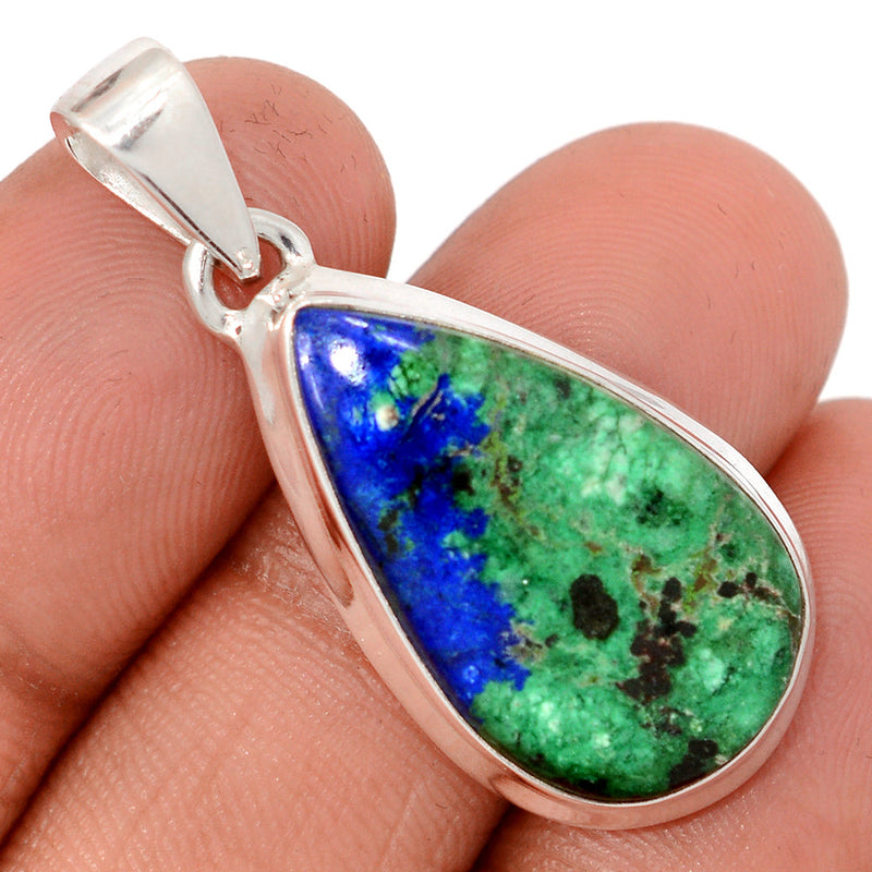 1.5" Azurite In Malachite Pendants - AZUP929