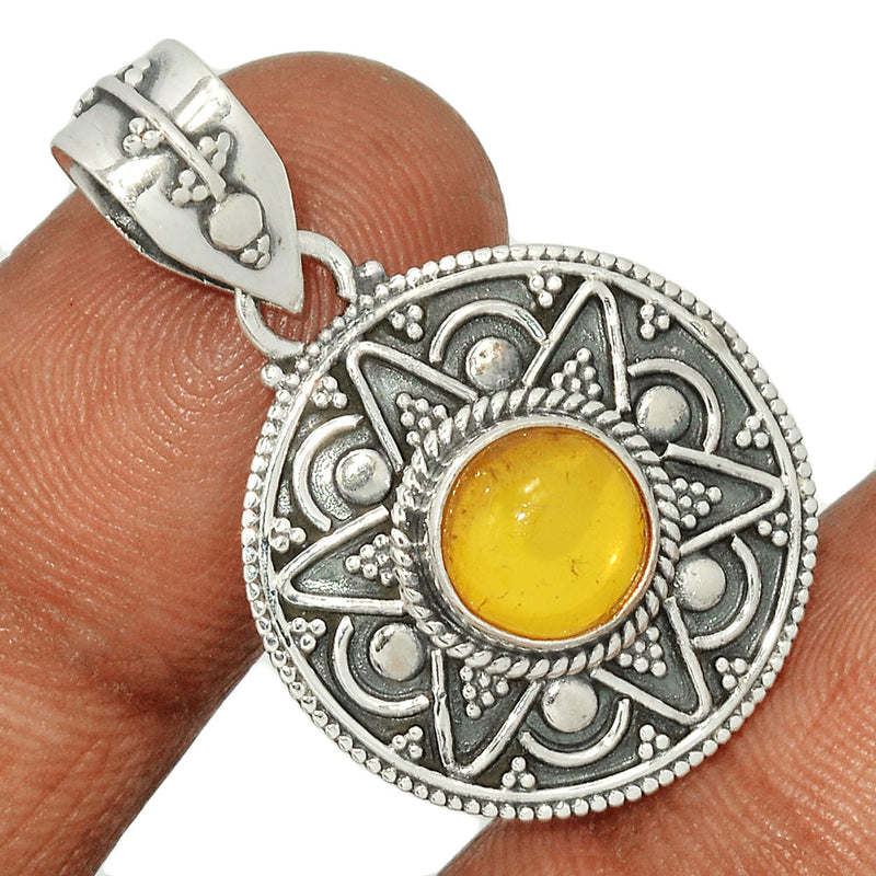 1.5" Baltic Amber Pendants - BAMP1076