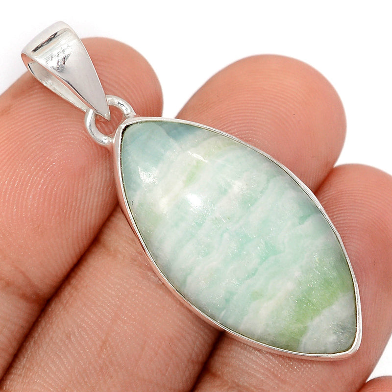 1.7" Blue Aragonite Pendants - BANP115