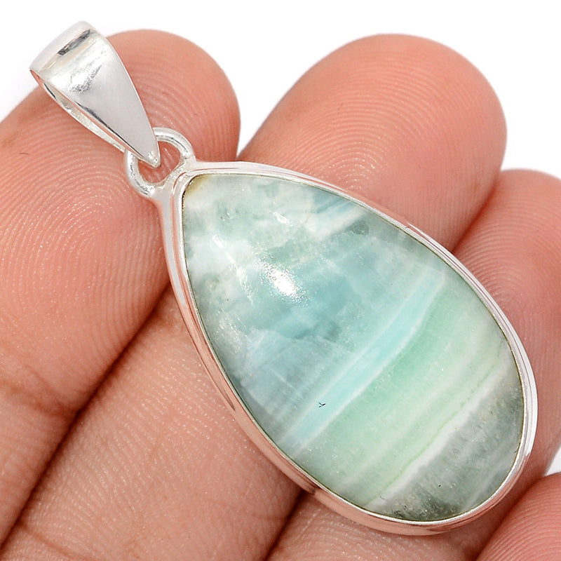 1.7" Blue Aragonite Pendants - BANP121