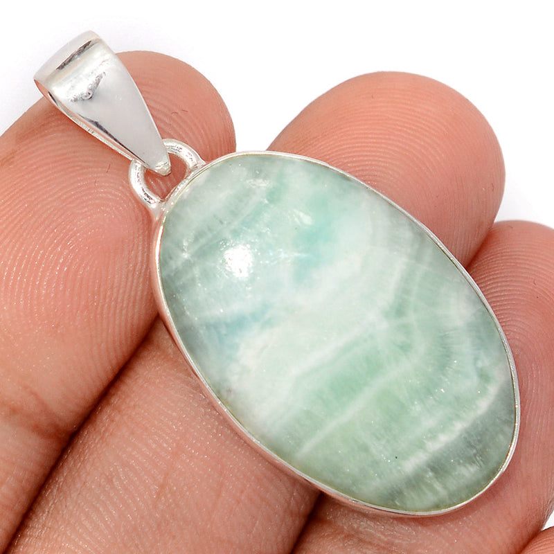 1.6" Blue Aragonite Pendants - BANP126
