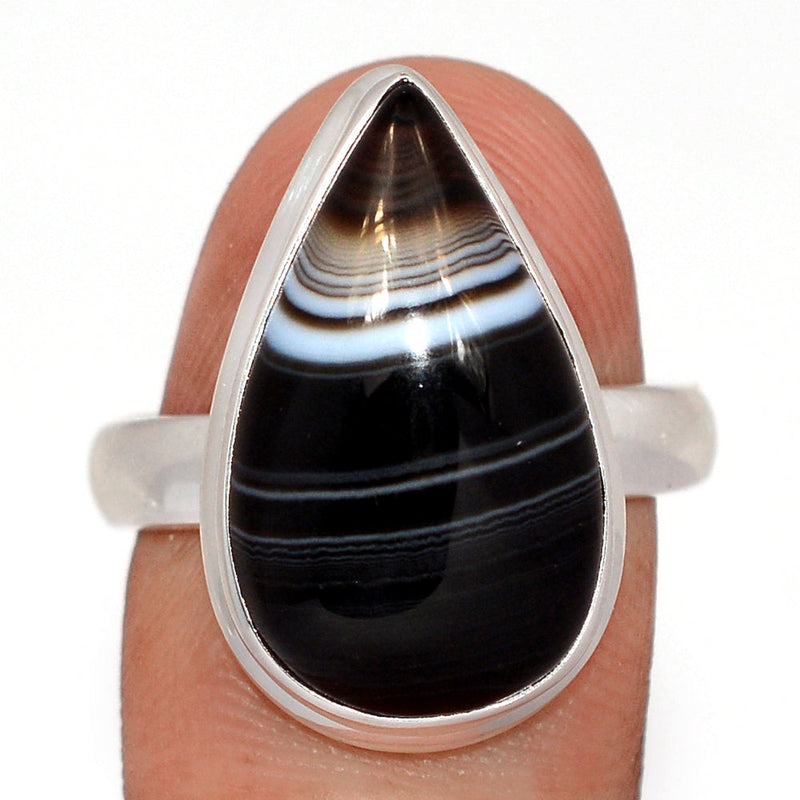 Black Banded Agate Ring - BBAR1084