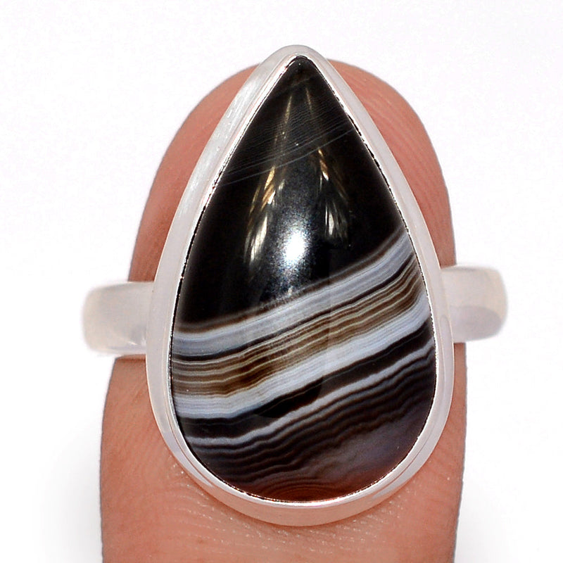 Black Banded Agate Ring - BBAR1087