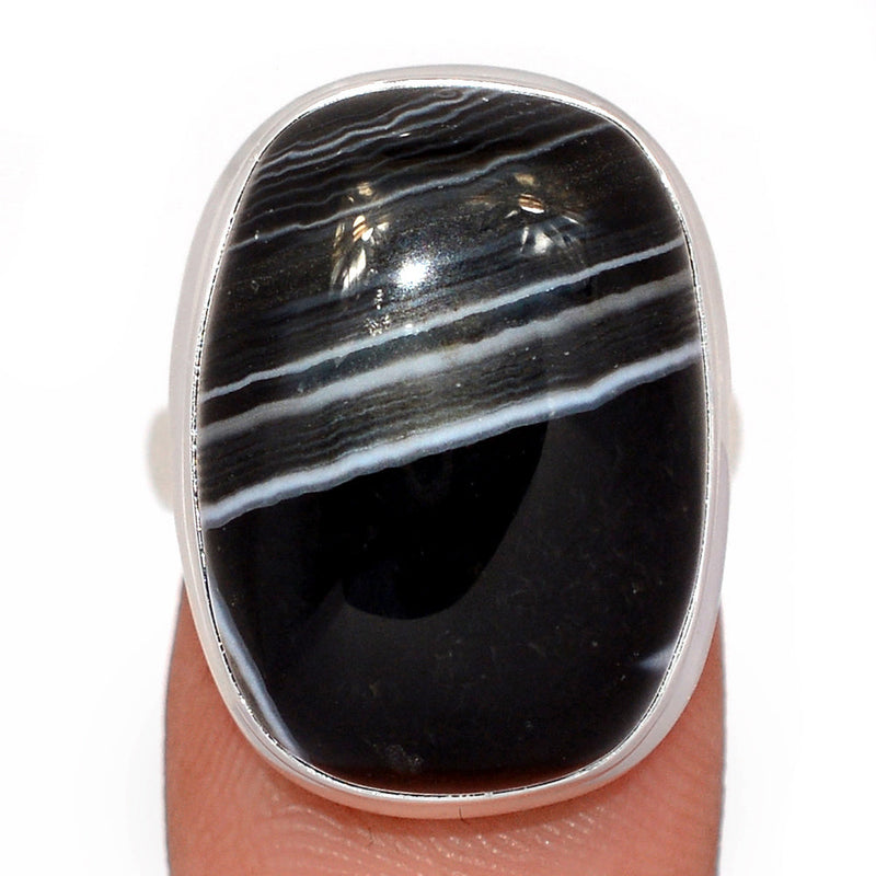 Black Banded Agate Ring - BBAR1090