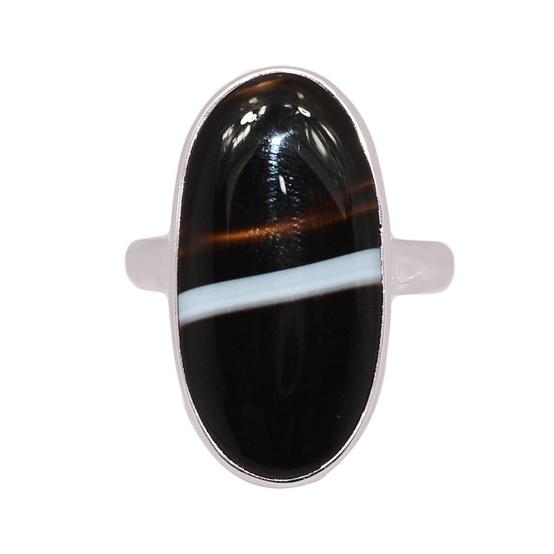 Black Banded Agate Ring - BBAR1094