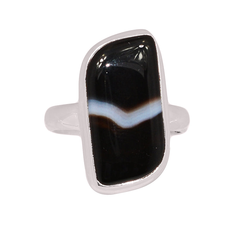 Black Banded Agate Ring - BBAR1097