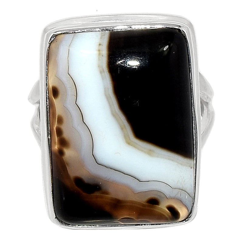 Black Banden Agate Ring - BBAR978