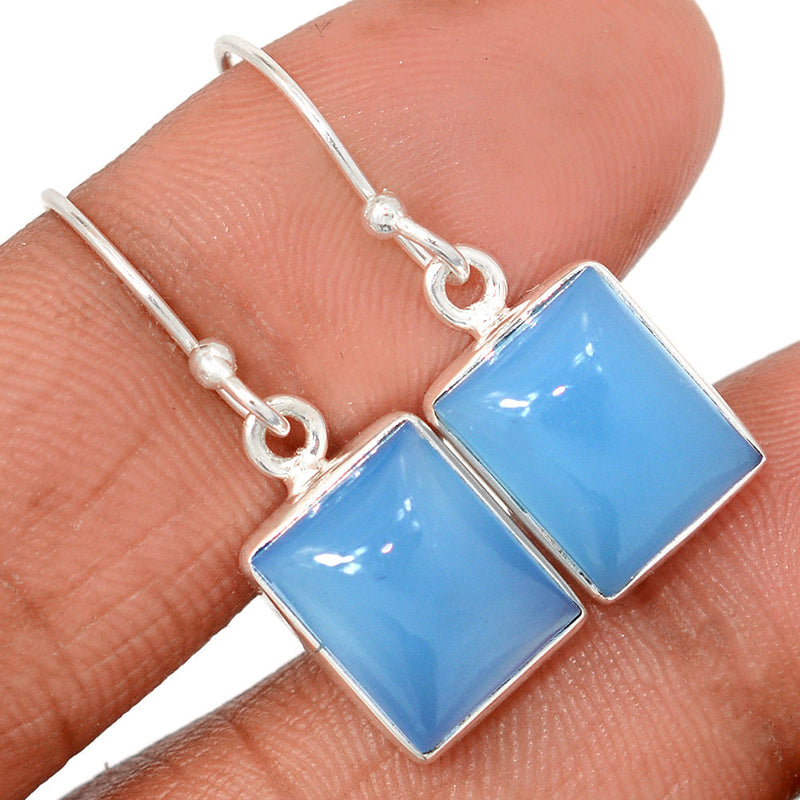 1.2" Blue Chalcedony Earrings - BCDE473