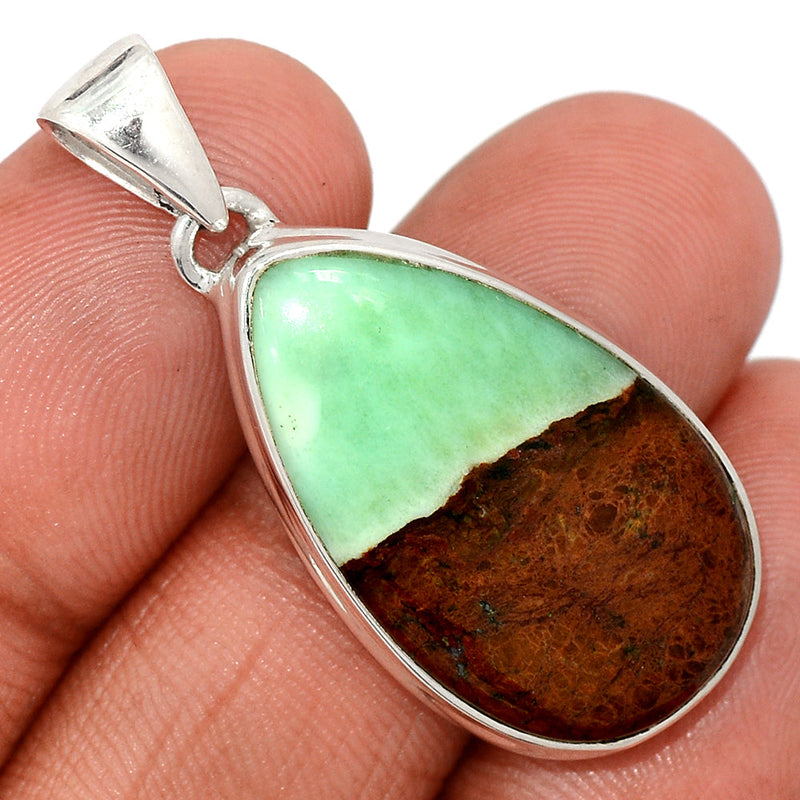 1.6" Boulder Chrysoprase Pendants - BCPP828