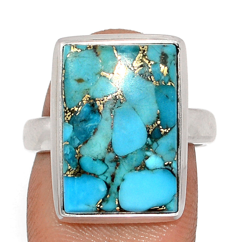 Blue Copper Turquoise Ring - BCTR1767