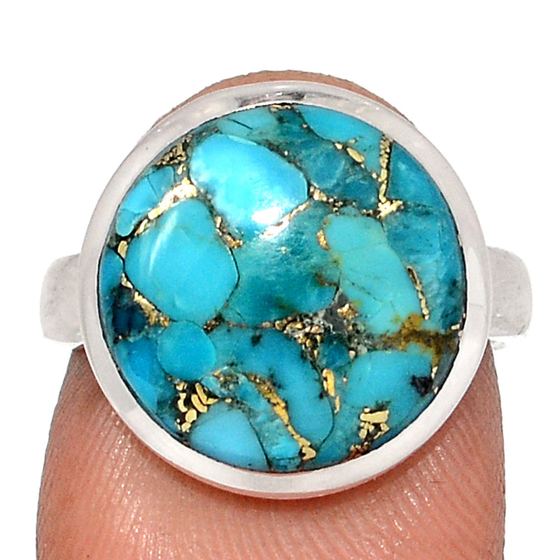 Blue Copper Turquoise Ring - BCTR1772