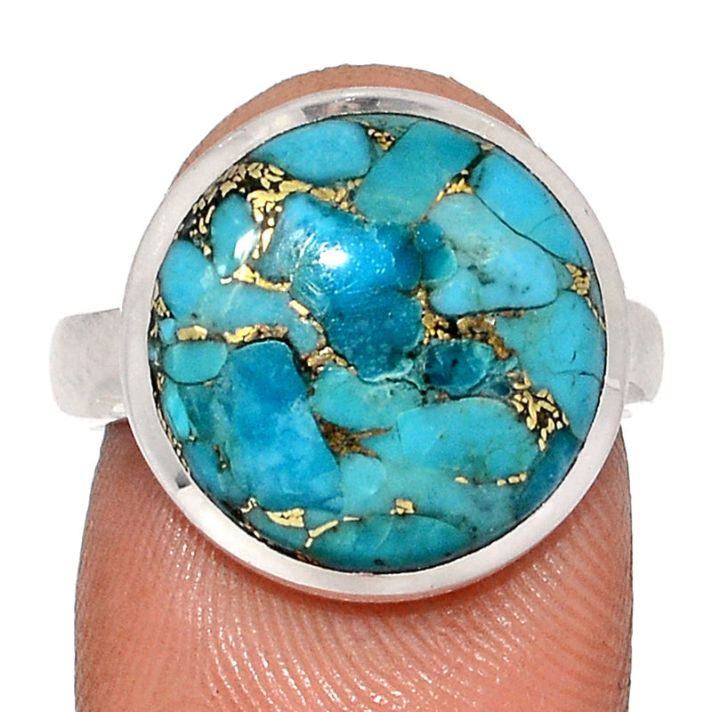 Blue Copper Turquoise Ring - BCTR1777