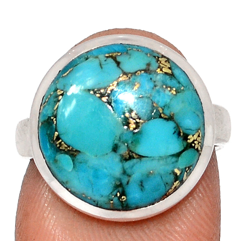 Blue Copper Turquoise Ring - BCTR1783