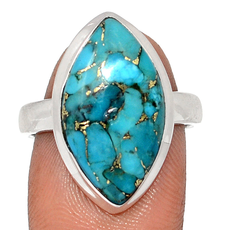 Blue Copper Turquoise Ring - BCTR1796
