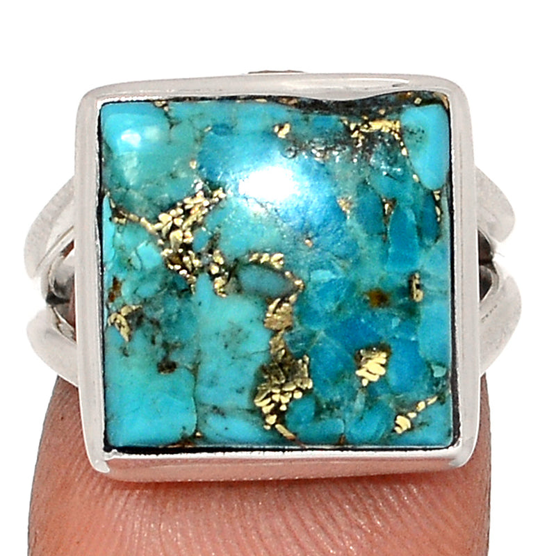 Blue Copper Turquoise Ring - BCTR1797