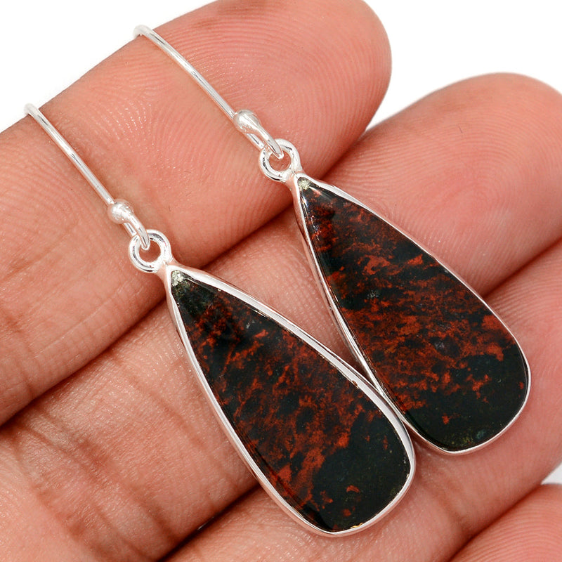 1.8" Blood Stone Earrings - BDSE713