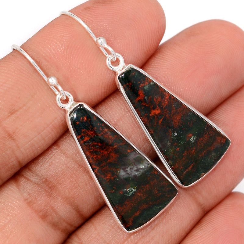 1.7" Blood Stone Earrings - BDSE716