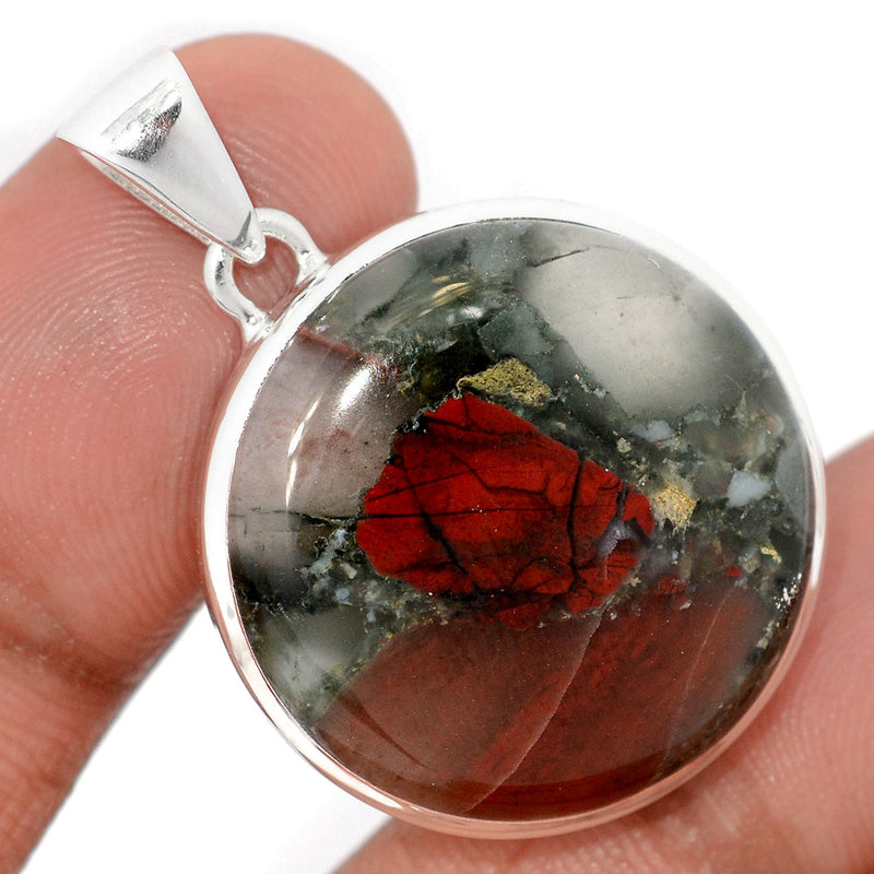 1.5" Blood Stone Pendants - BDSP1794