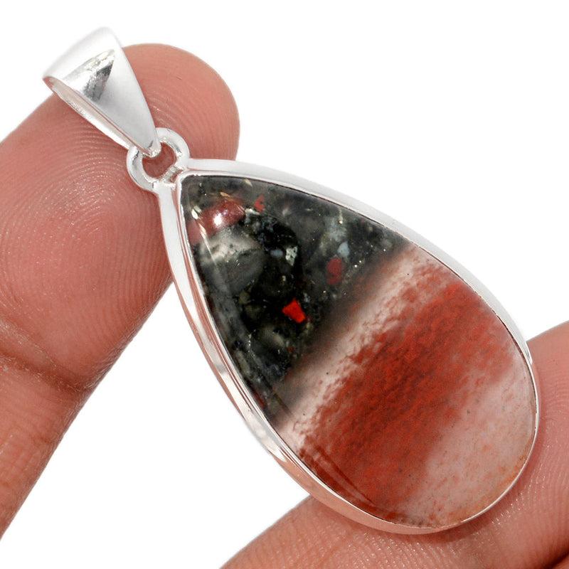 1.8" Blood Stone Pendants - BDSP1804
