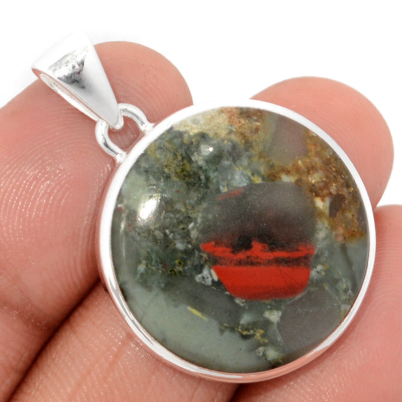 1.5" Blood Stone Pendants - BDSP1811