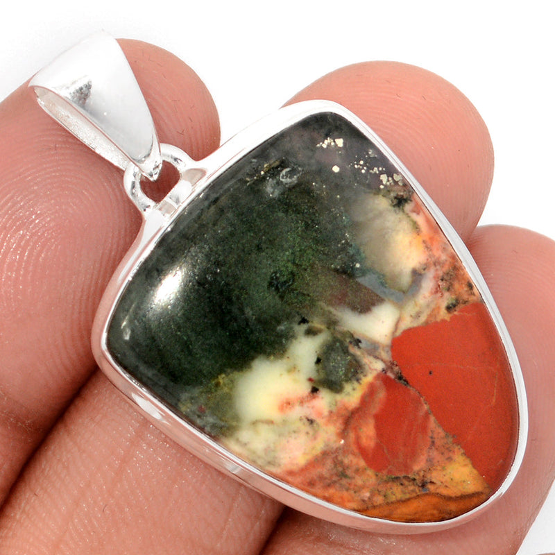 1.6" Blood Stone Pendants - BDSP1820