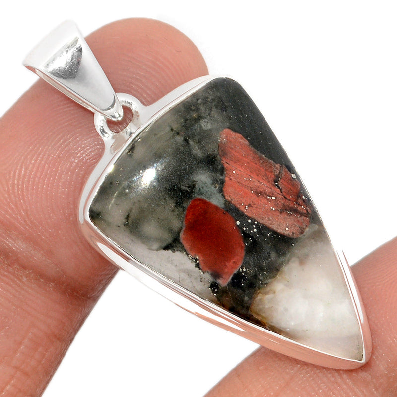 1.6" Blood Stone Pendants - BDSP1823