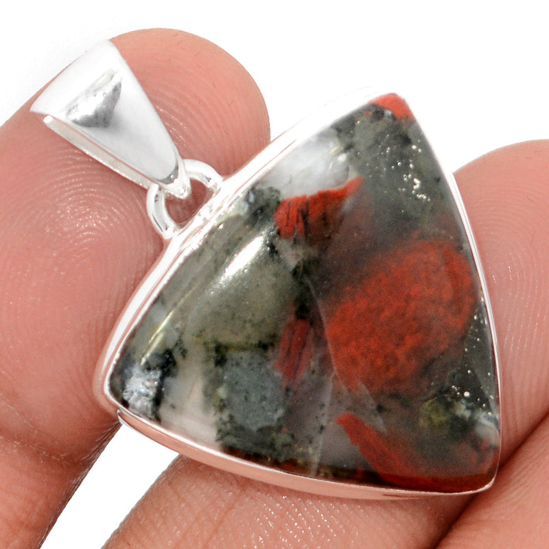 1.3" Blood Stone Pendants - BDSP1824