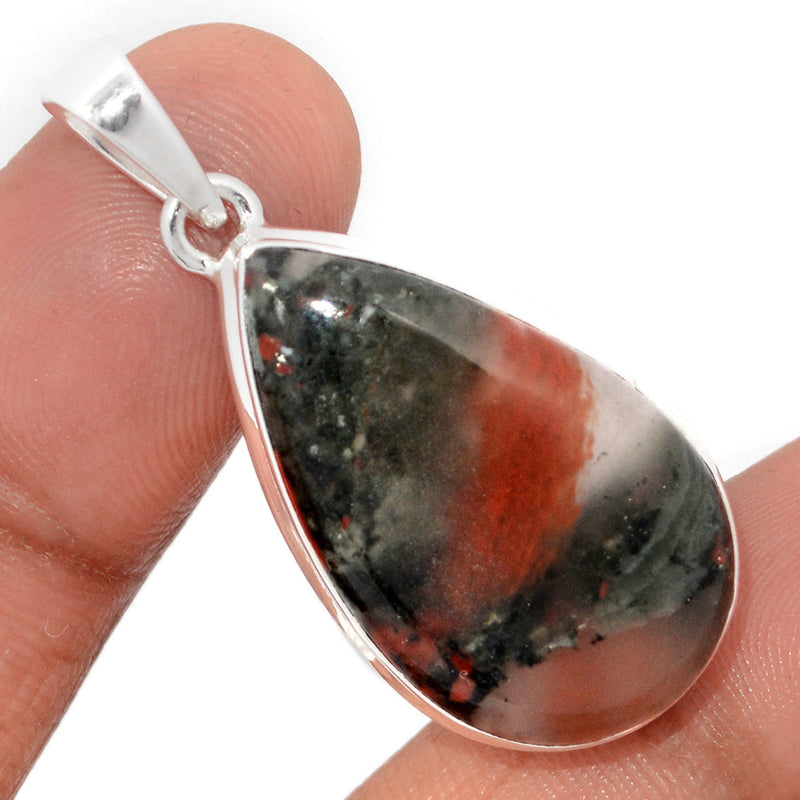 1.6" Blood Stone Pendants - BDSP1827