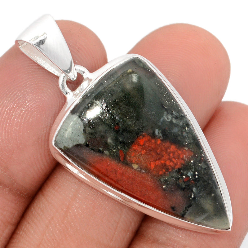 1.2" Blood Stone Pendants - BDSP1829