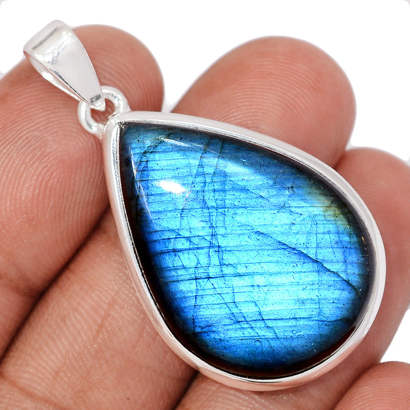 1.7" Heavy Piece - Blue Fire Labradorite Pendants - BFLP2178