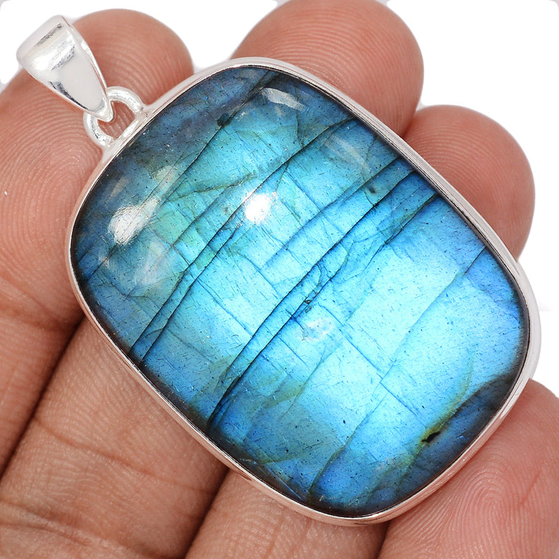 2" Large & Heavy Piece - Blue Fire Labradorite Pendants - BFLP2202