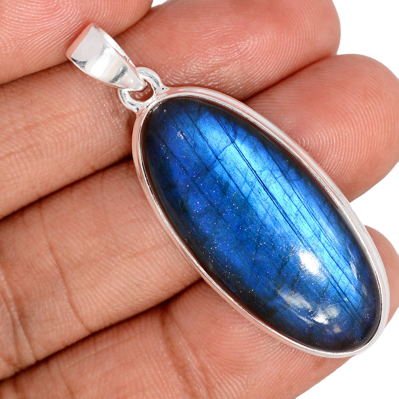 2" Large & Heavy Piece - Blue Fire Labradorite Pendants - BFLP2216