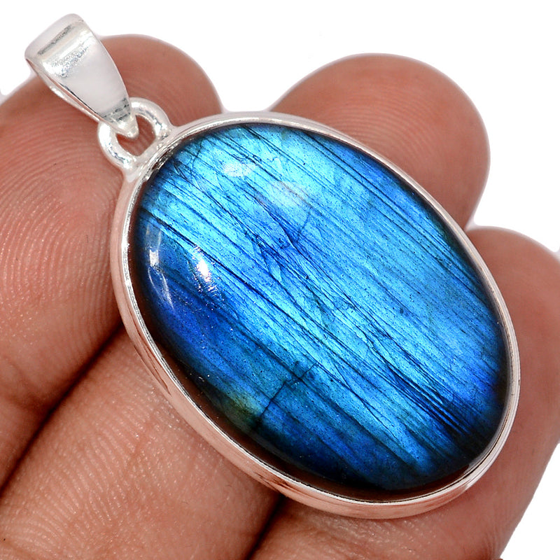 1.7" Heavy Piece - Blue Fire Labradorite Pendants - BFLP2223