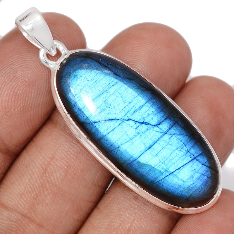 2" Large & Heavy Piece - Blue Fire Labradorite Pendants - BFLP2238