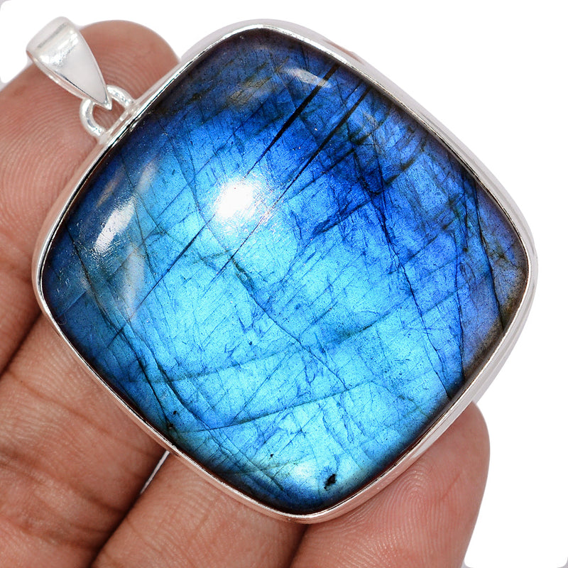 2.1" Large & Heavy Piece - Blue Fire Labradorite Pendants - BFLP2244