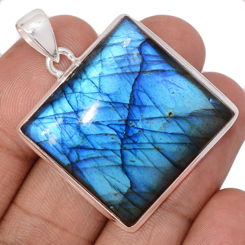 1.6" Heavy Piece - Blue Fire Labradorite Pendants - BFLP2256