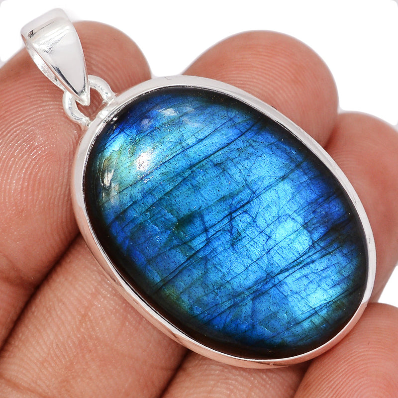 1.7" Heavy Piece - Blue Fire Labradorite Pendants - BFLP2293